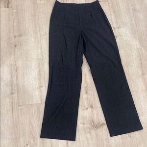 Piazza Sempione Dark Grey Wool Wide Leg Pants 44 / 8-10 Italy